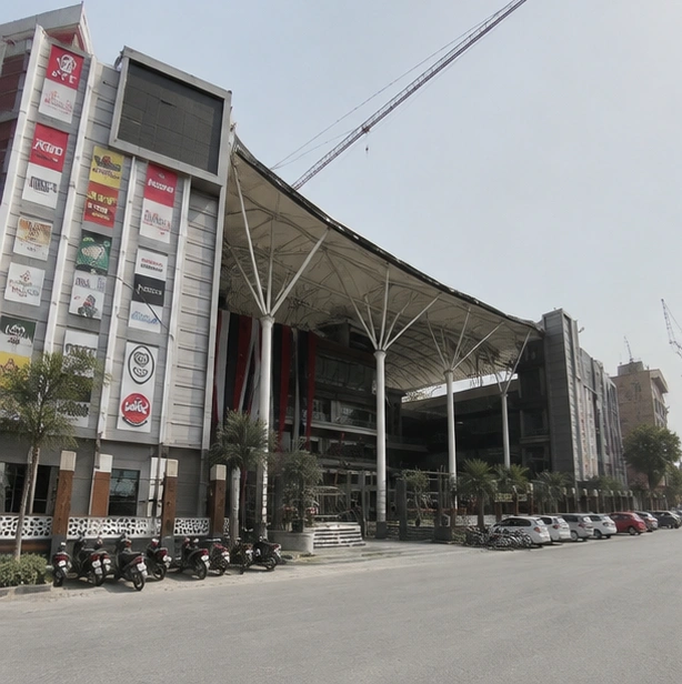 KW Delhi 6, Raj Nagar Extension, Ghaziabad tensile structure, Ekra Decor &mdash; photograph 4